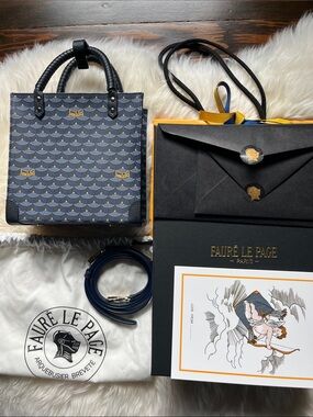 Faure Le Page Take It Easy Tote 19 Paris Blue Royal Blue Full Set Like New